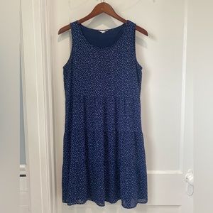 Blue sleeveless sundress